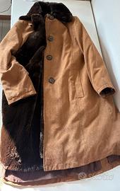 Cappotto in alcantara foderato