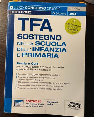 Libro Simone TFA sostegno infanzia e primaria.