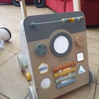 Carrellino primi passi in legno Janod