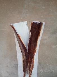 enorme scultura anni 70 pino castagna 