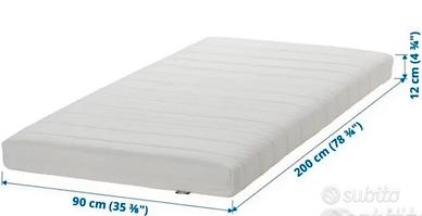 Ikea Malfors materasso singolo in schiuma 90x200