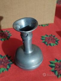 vaso portafiori in peltro