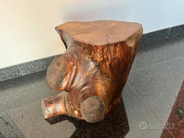 Tavolino Tronco di Pino