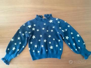Maglioncino blu con stelle Janie & Jack 3 anni