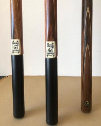 3 Stecche Biliardo Artigianali Snooker /come nuove