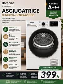 Asciugatrice Ariston 8 kg classe A+++