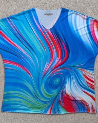 New Collection Blusa Donna Astratta XL