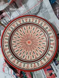 Piatto decorativo in ceramica marocchina.