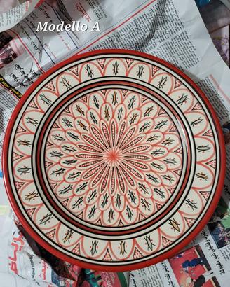 Piatto decorativo in ceramica marocchina.