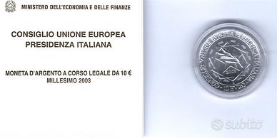 Repubblica Italiana - 10 € del 2003