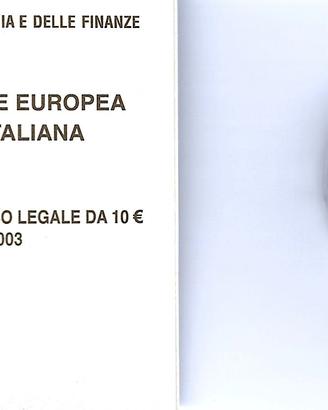 Repubblica Italiana - 10 € del 2003
