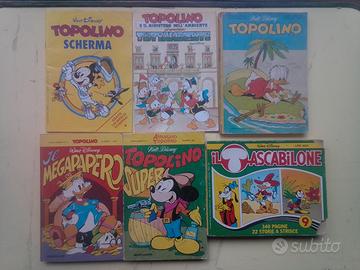 Fumetti Disney, allegati e supplem. a Topolino ecc