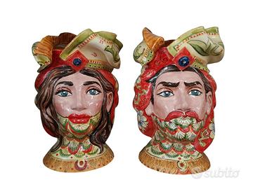 vasi teste di moro h(22cm) FUORI TUTTO