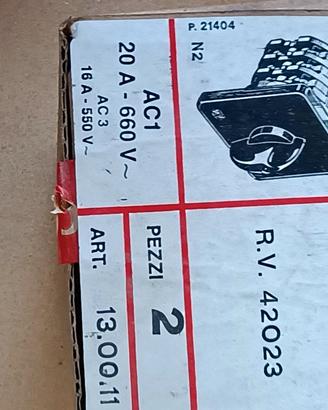 Commutatore Breter rotativo a 4 Pos. Coldelite