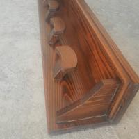 Appendiabiti in legno massello di castagno 