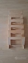 PORTARIVISTE IN LEGNO IKEA
