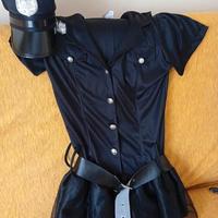 Carnevale vestito poliziotto donna