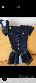 Carnevale vestito poliziotto donna