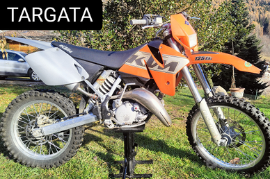 Ktm 125 2000 exc 2 tempi 2t enduro targata pat a1