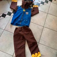 Vestito paw patrol di carnevale 3/4 anni 99/104 cm