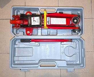 Cric idraulico a carrello 2T con valigetta