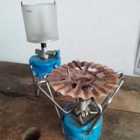 lampada e fornello da campeggio 