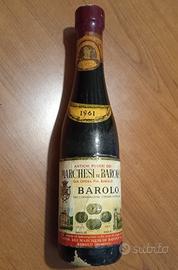 Macinino in legno bottiglia Barolo 1961