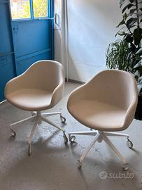 COPPIA DI SEDIE DESIGN UFFICIO MIDJ