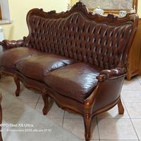 SET DIVANO 3 POSTI + 2 POLTRONE - STILE BAROCCO