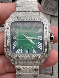 Cartier Santos XL full diamanti