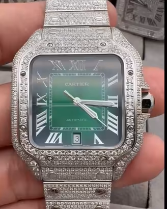 Cartier Santos XL full diamanti