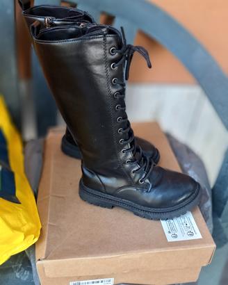 scarpe anfibi alti bambina n.34