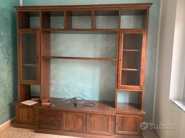 parete soggiorno attrezzata/libreria