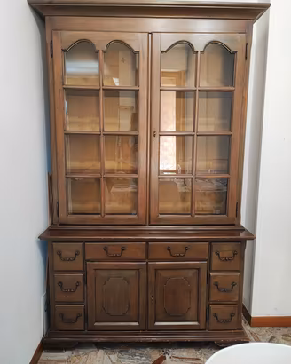 Credenza /vetrina classica in legno massello 