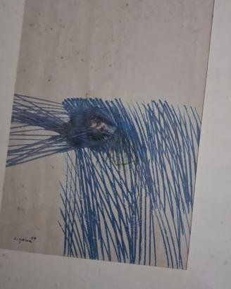 Giuseppe Zigaina quadro 1969 senza titolo 500x700