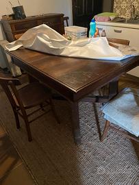 Tavolo da cucina antico in legno