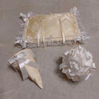 Set per matrimonio cuscino fedi