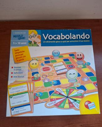 Vocabolando Lisciani Piccolo Genio gioco COMPLETO