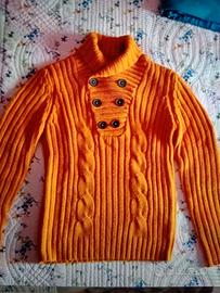 Pullover collo a scialle