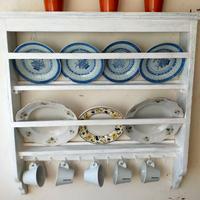 piattaia pensile vintage con ganci