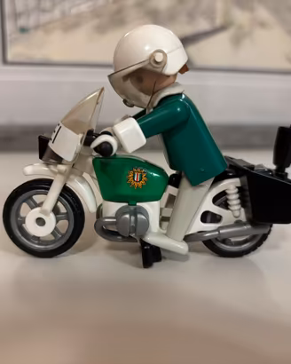 Playmobil 3564moto polizia tedesca vintage Polizei