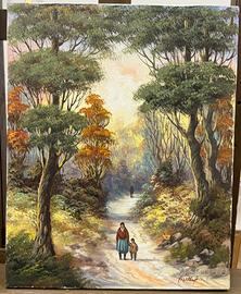 Quadro olio su tela Antonio Cirelli 30×40 paesaggi