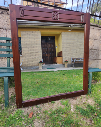 Specchio Specchiera bagno noce nazionale