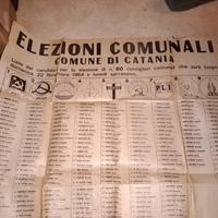 poster elezioni comunali Catania 1965