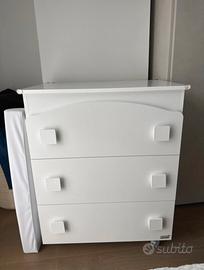 Erbesi cassettiera/fasciatoio con bagnetto