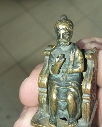 piccola statuetta vintage forse S Pietro 