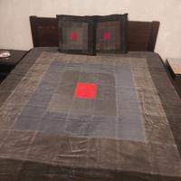 copriletto matrimoniale in velluto vintage