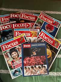 Letto 10 pezzi riviste focus misti