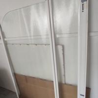 parete in cristallo per vasca da bagno 