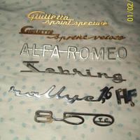 Logo scritte Alfa Romeo Maserati Lancia Fiat origi